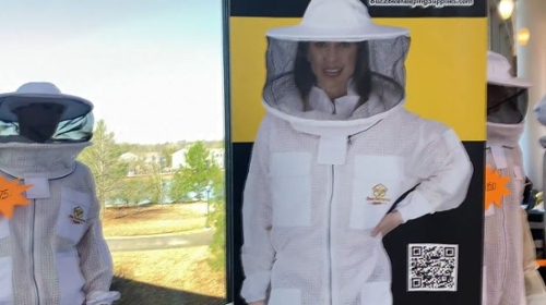 Beekeeper's uniform for sale at the confrence.